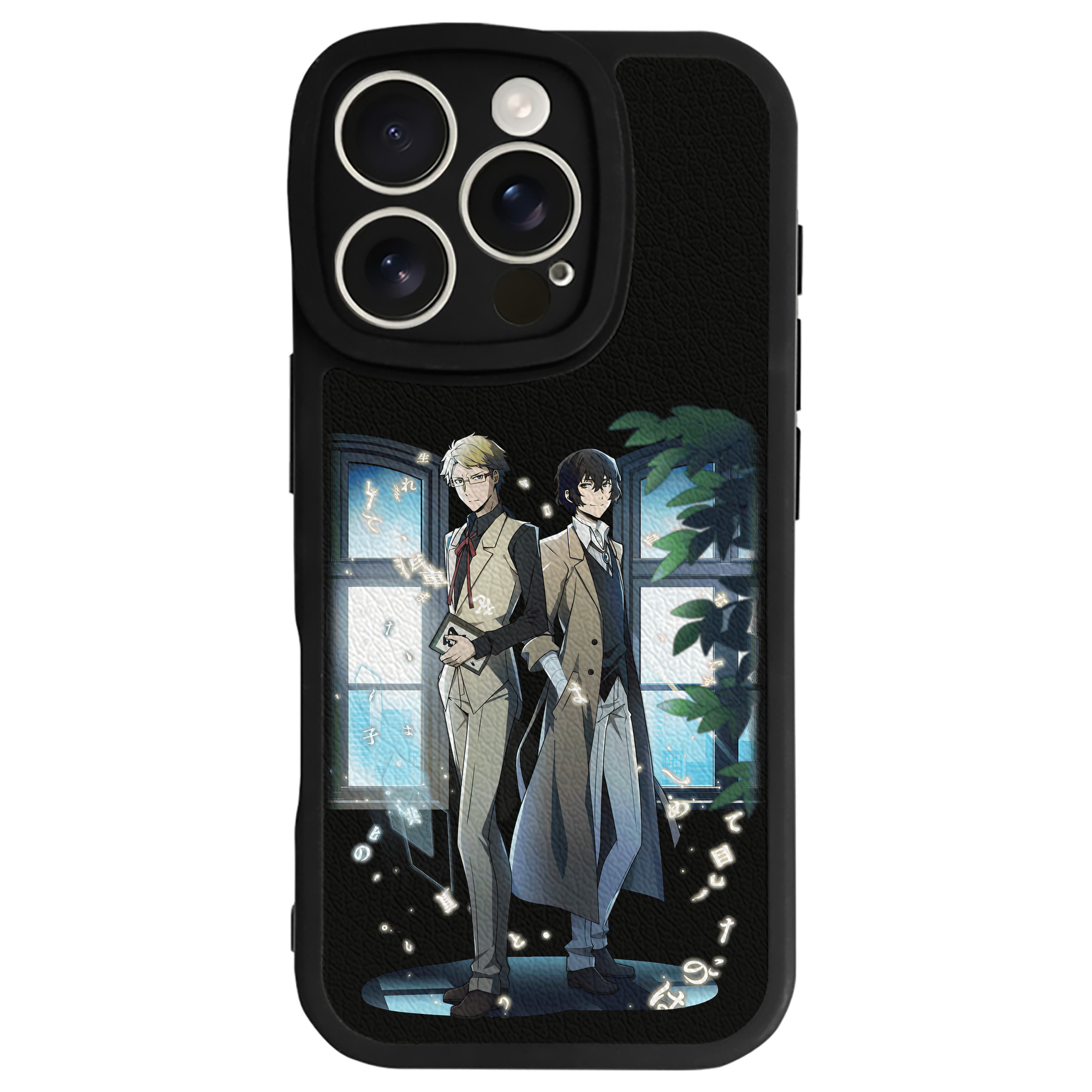 （画像用） 文豪ストレイドッグス Bungo Stray Dogs 【iPhone 16シリーズ対応】シリコンスマホケース（レザー調） 材質：シリコン